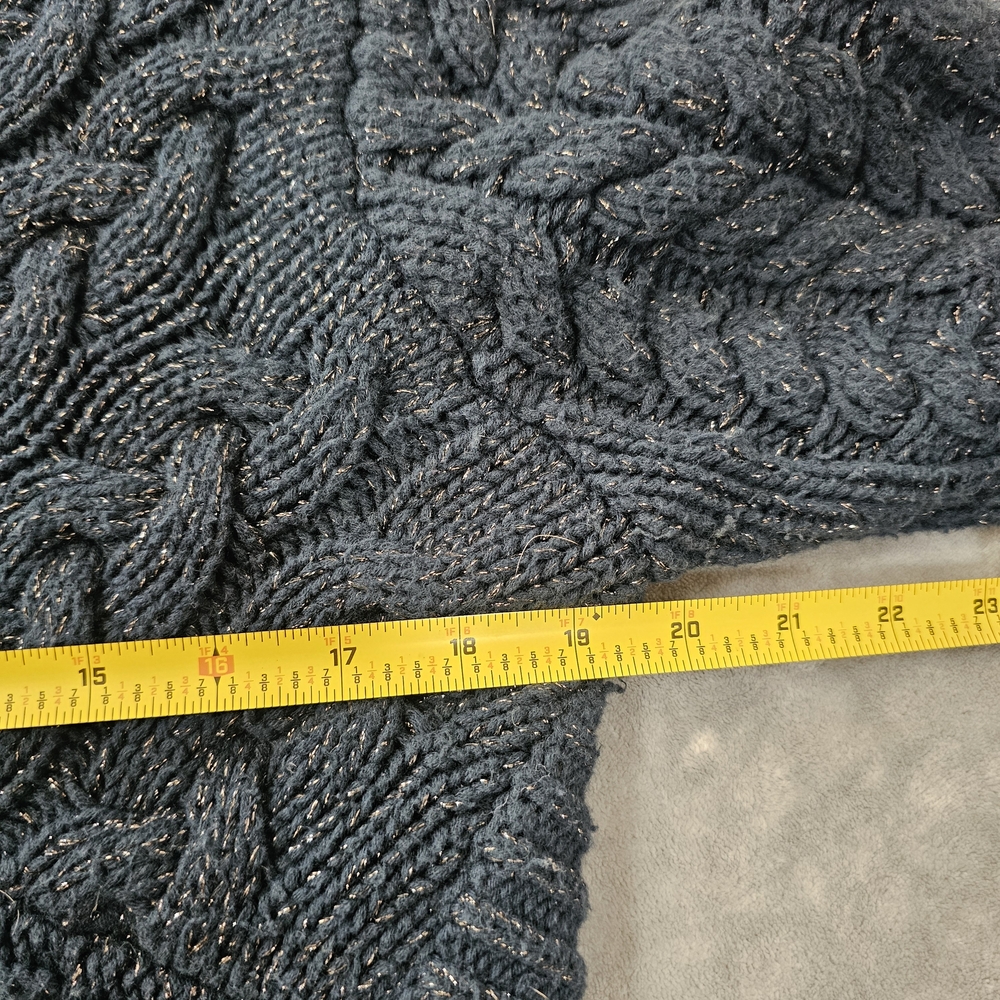 Ted Baker Dark Teal Cable Knit Crewneck Sweater - Picture 11 of 13